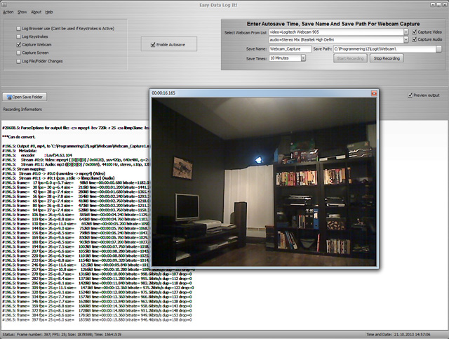 Easy-Data LogIt (Webcam logger)