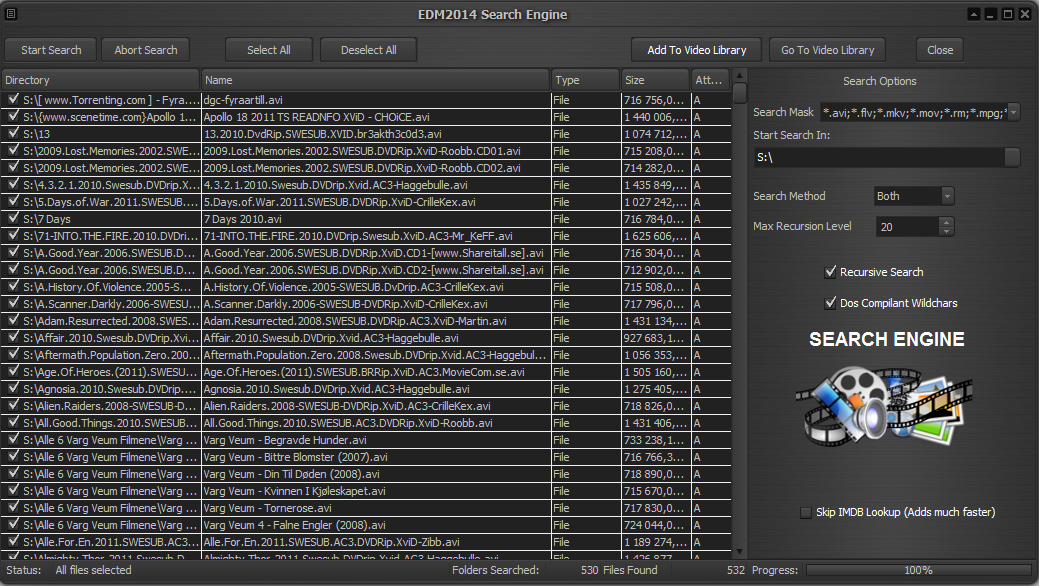 EDM2014 Video Library Search Engine